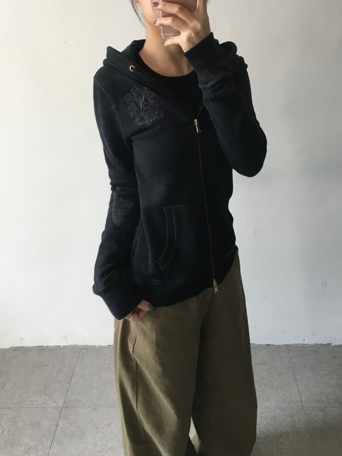 타미힐피거 자수로고 후드집업 상품이미지2