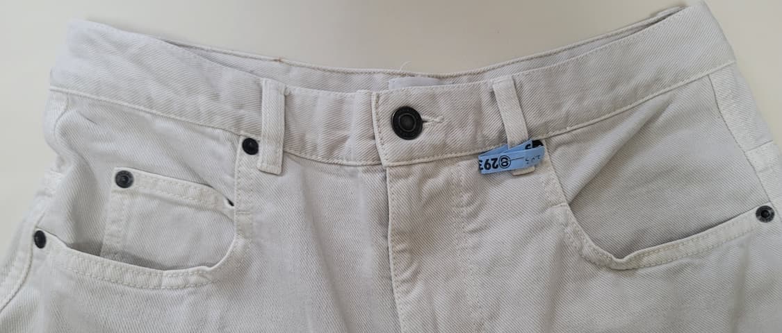 25fw 이자벨마랑 크림 데님워싱 와이드 팬츠 상품이미지1