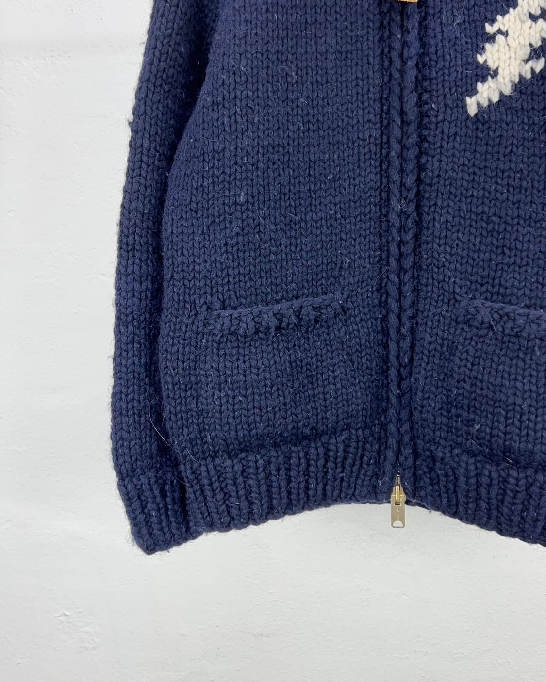 카나타 네이비 투 포켓 썬더 코위찬 스웨터 카라 자켓 상품이미지4