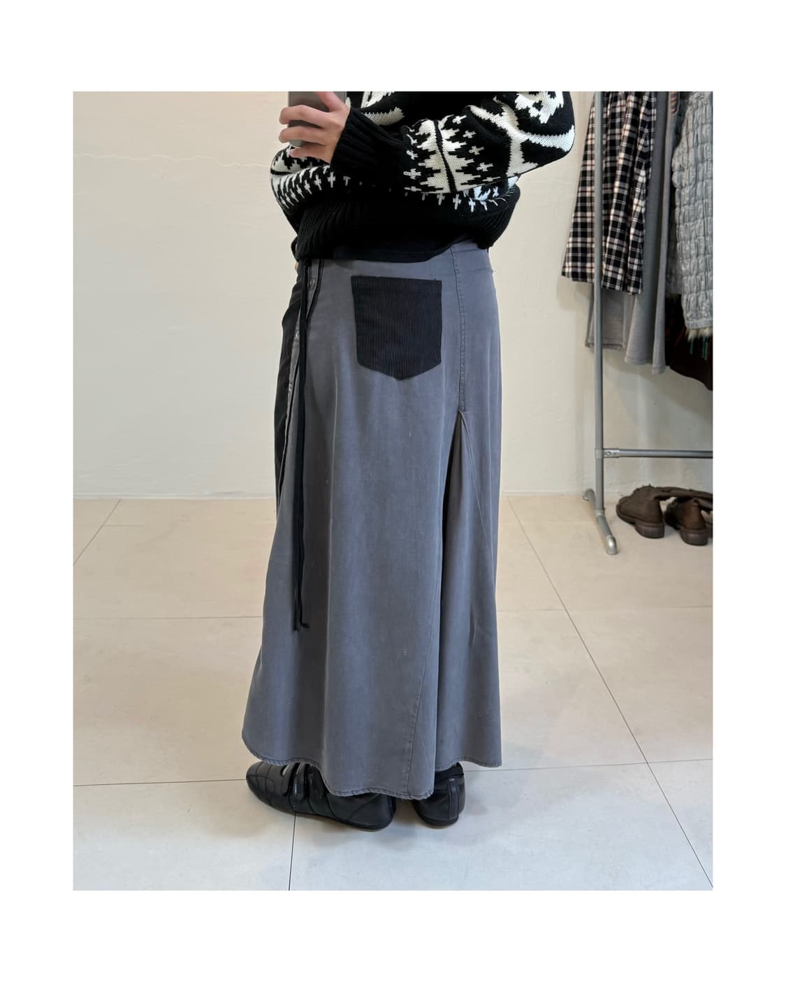 빈티지 스냅 스커트 상품이미지2