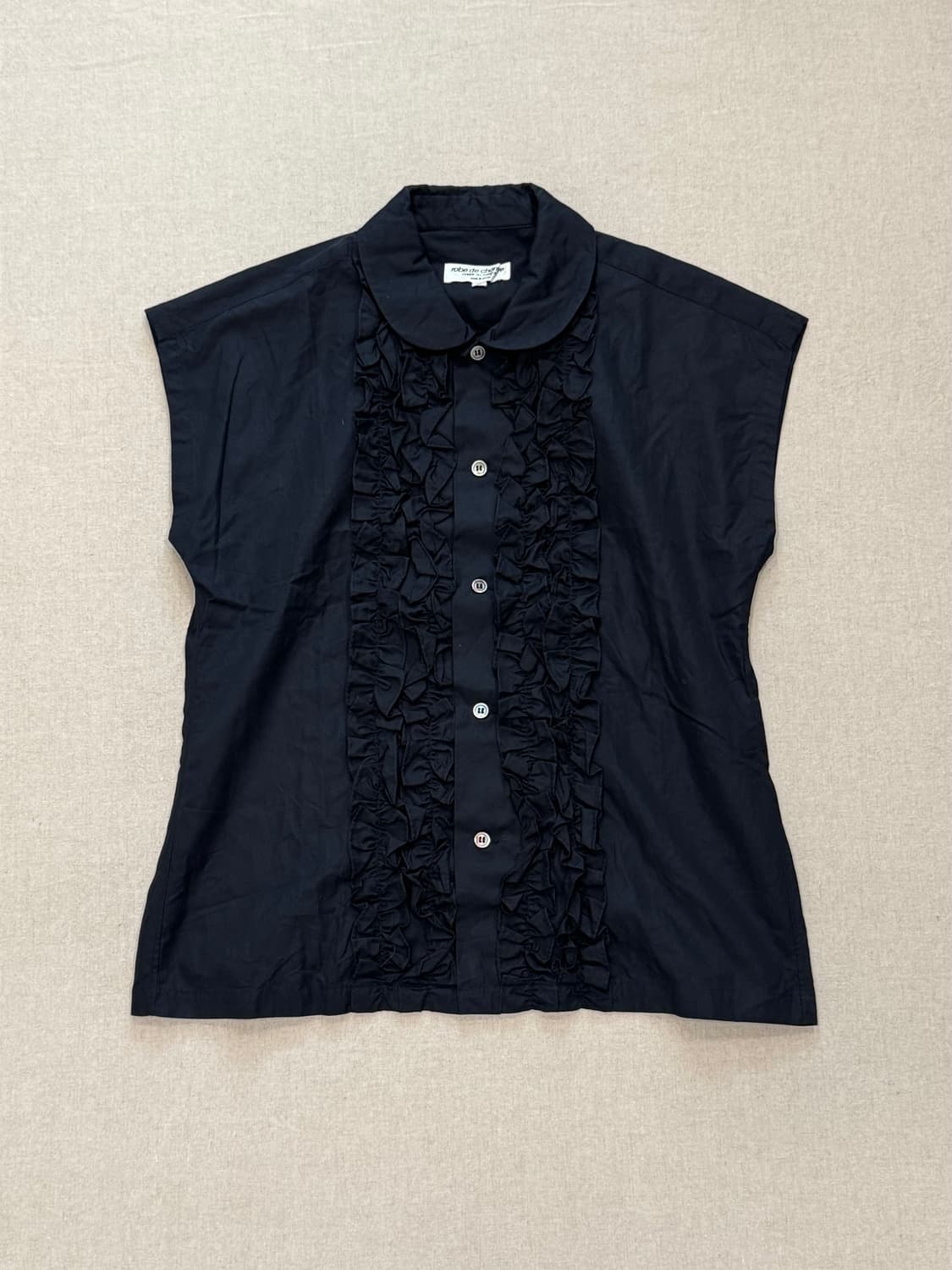 꼼데가르송 robe de chambre 98ss 프릴 슬리브리스 셔츠 상품이미지1