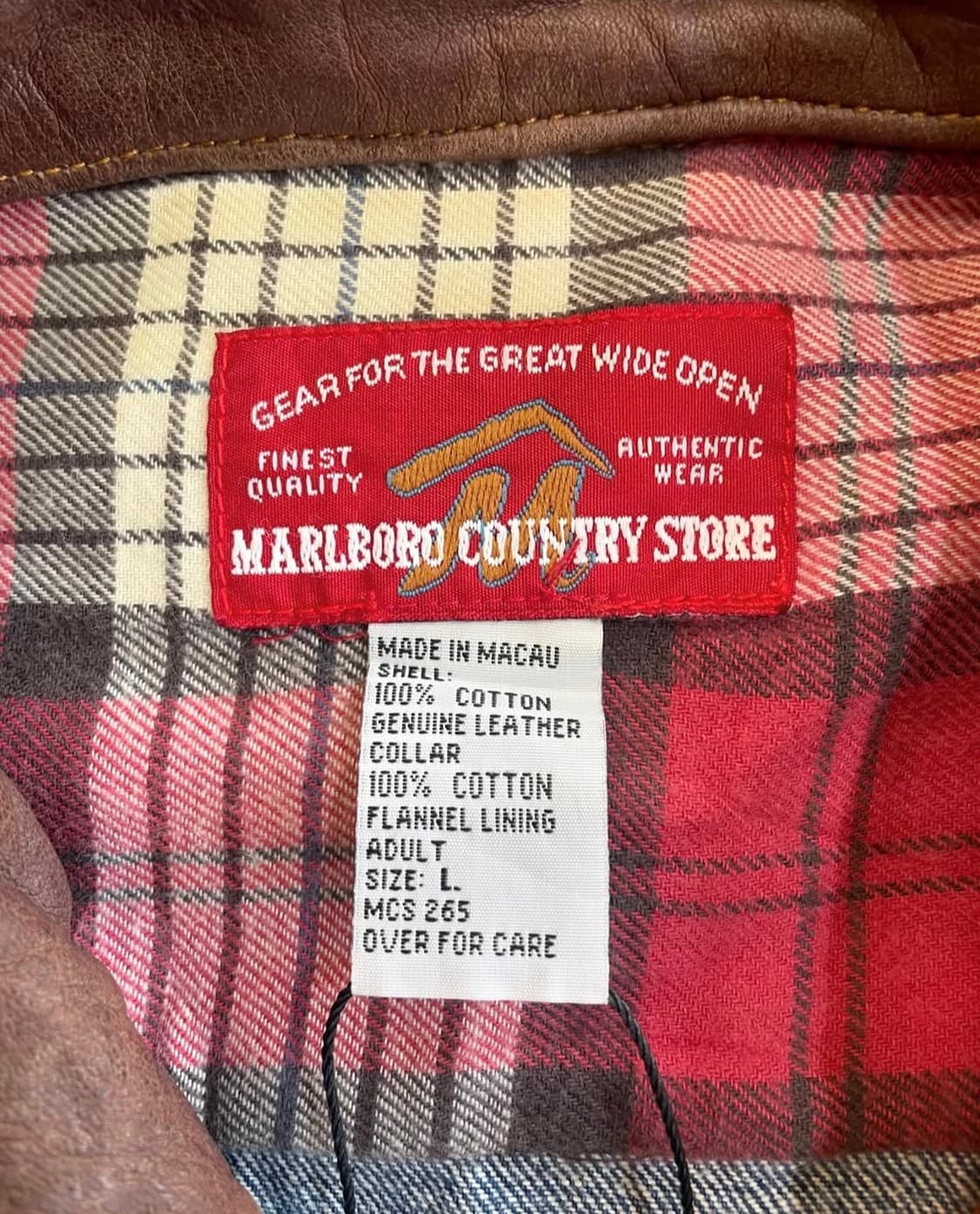 말보로 90s 컨트리 레더 데님 트러커 워크자켓 상품이미지4