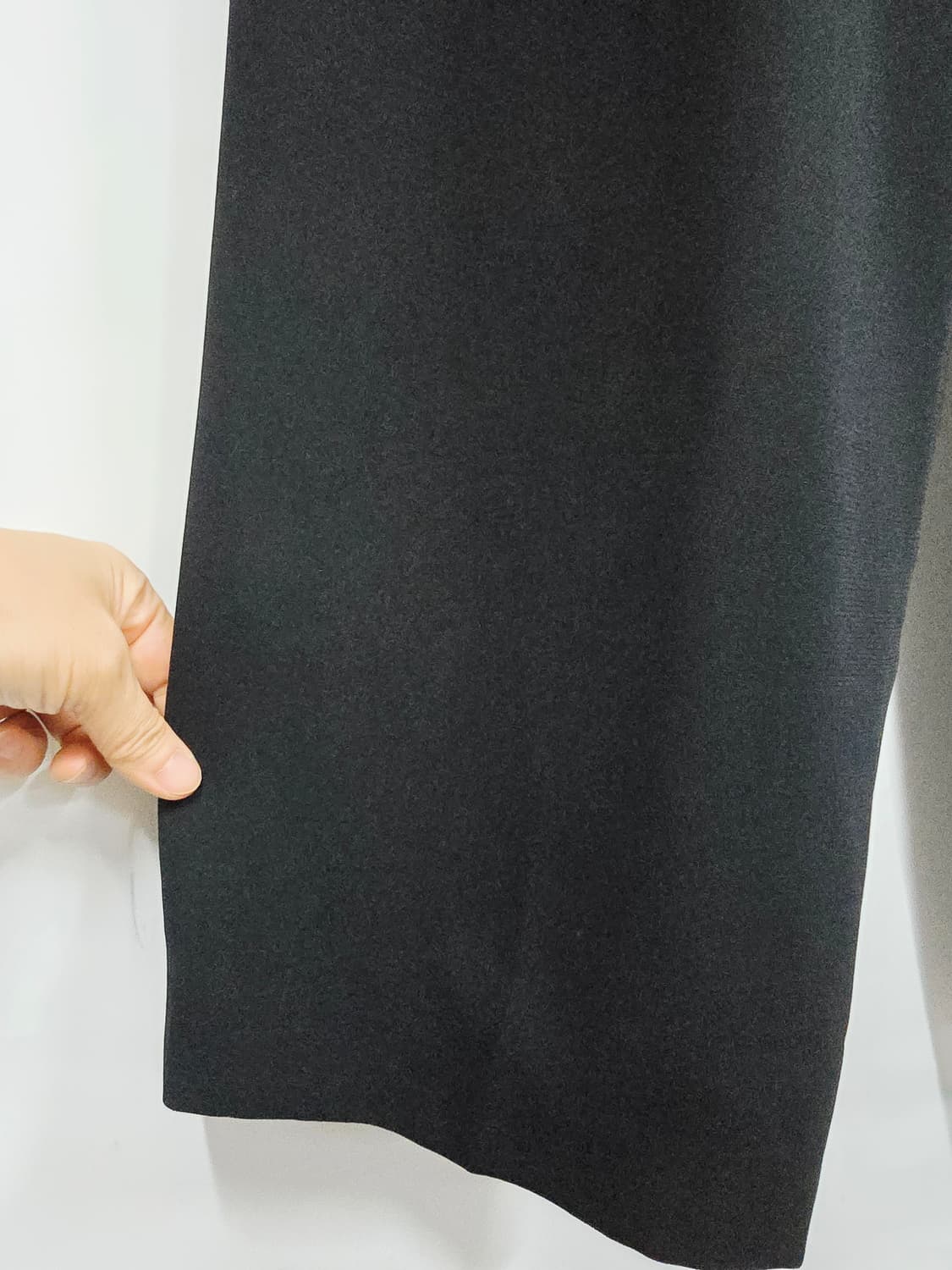 타시뉴욕 블랙 와이드 정장 핀턱 바지 상품이미지3