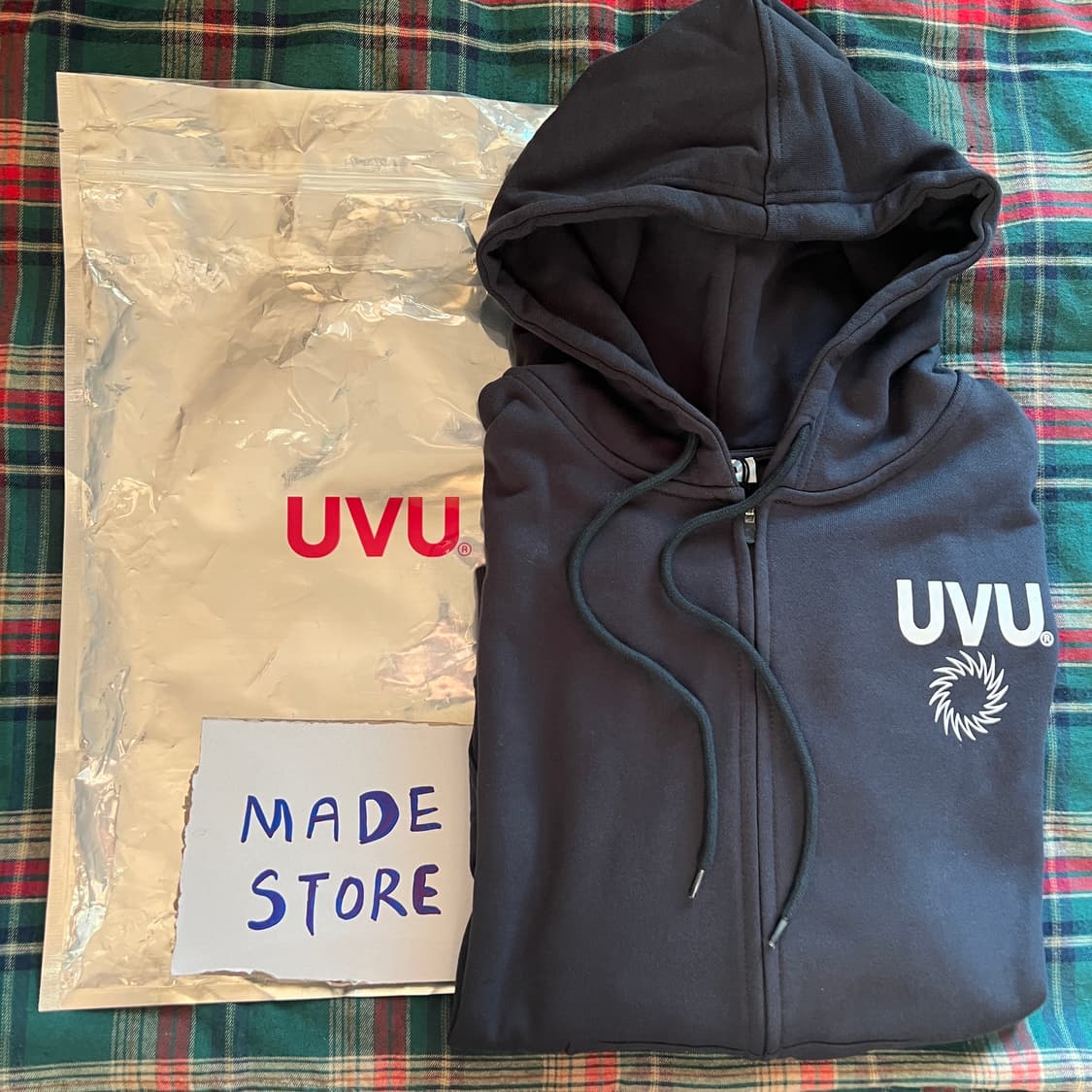 UVU 파리 후드 집업 팬츠 셋업 잉크블루 상품이미지5