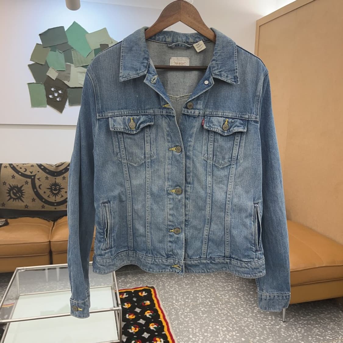 리바이스 올드스쿨 빈티지 워싱 데님 자켓 XL C07937 상품이미지3