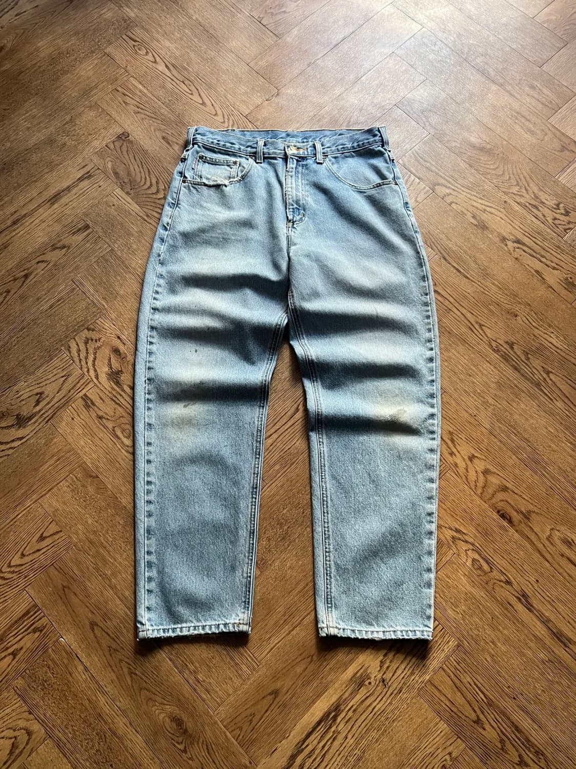 [34]칼하트 USA 빈티지 워싱 워크 데님 팬츠 상품이미지1