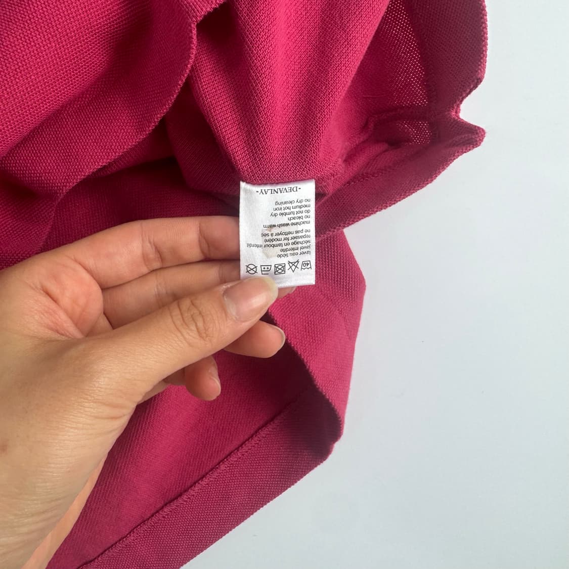 Lacoste 라코스테 스몰로고 핫핑크 반팔 카라티  상품이미지6