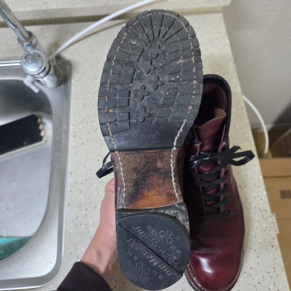 레드윙 9411 벡맨 블랙체리 페더스톤 7.5D 상품이미지6