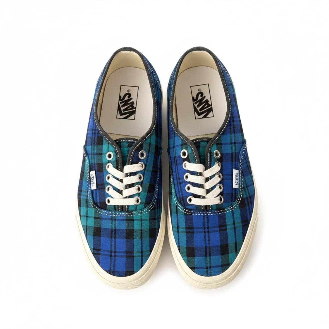 반스 어센틱 44 타탄체크 패턴 스니커즈 상품이미지1