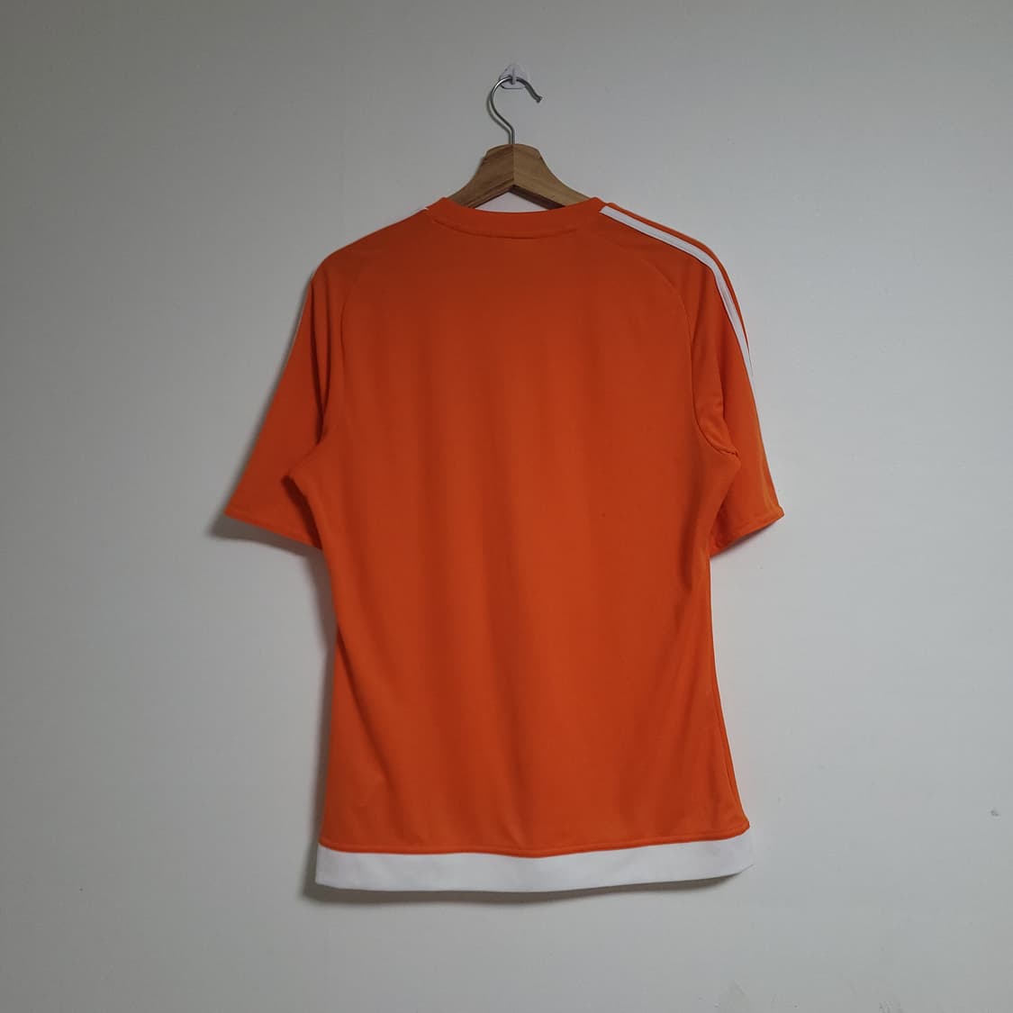 (L) ADIDAS 아디다스 삼선 오렌지 기능성 반팔 티셔츠 상품이미지6