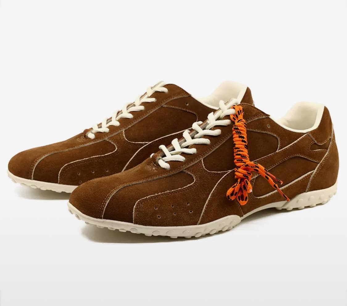 [280] 야세 스파이더 스웨이드 스니커즈 브라운 상품이미지1