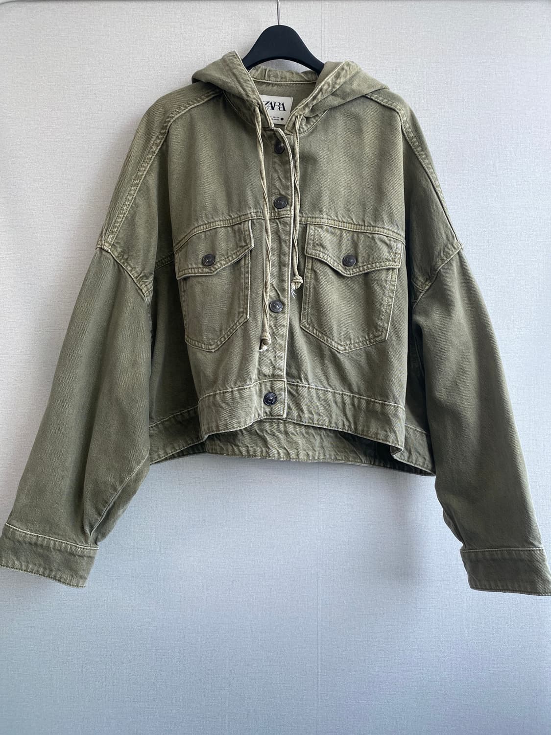 자라 후드 데님 자켓 M 상품이미지1