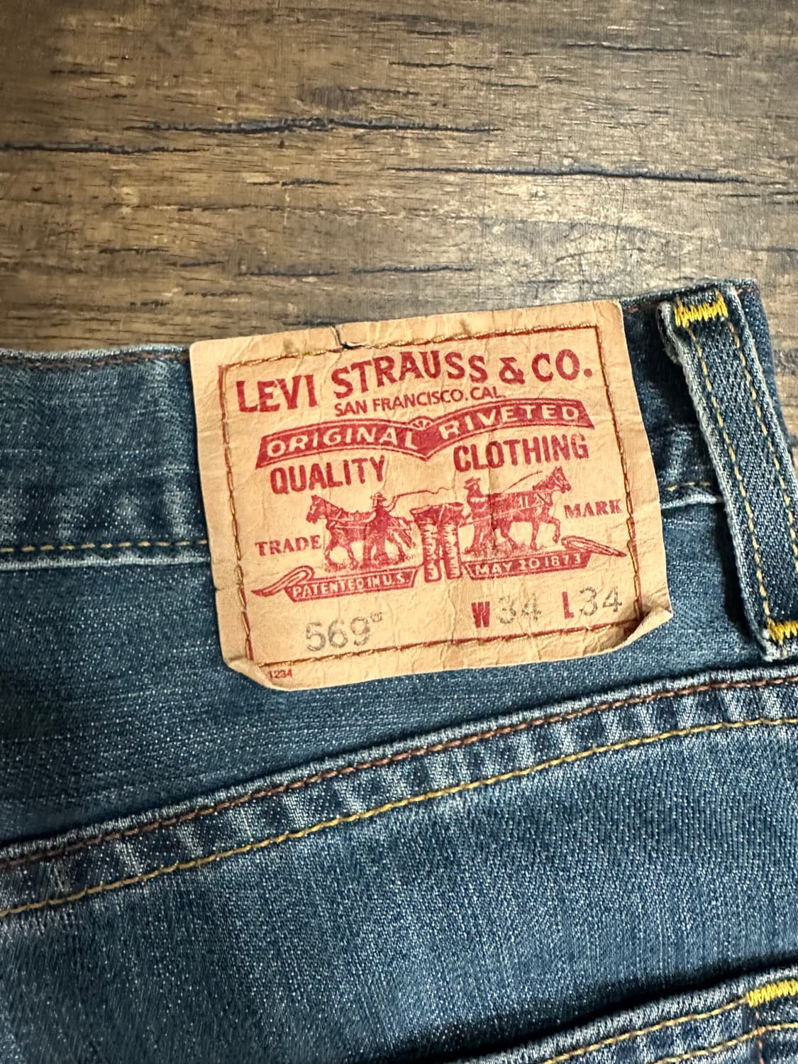 00s 리바이스 569 Loose Straight 멕시코 데님34 상품이미지3