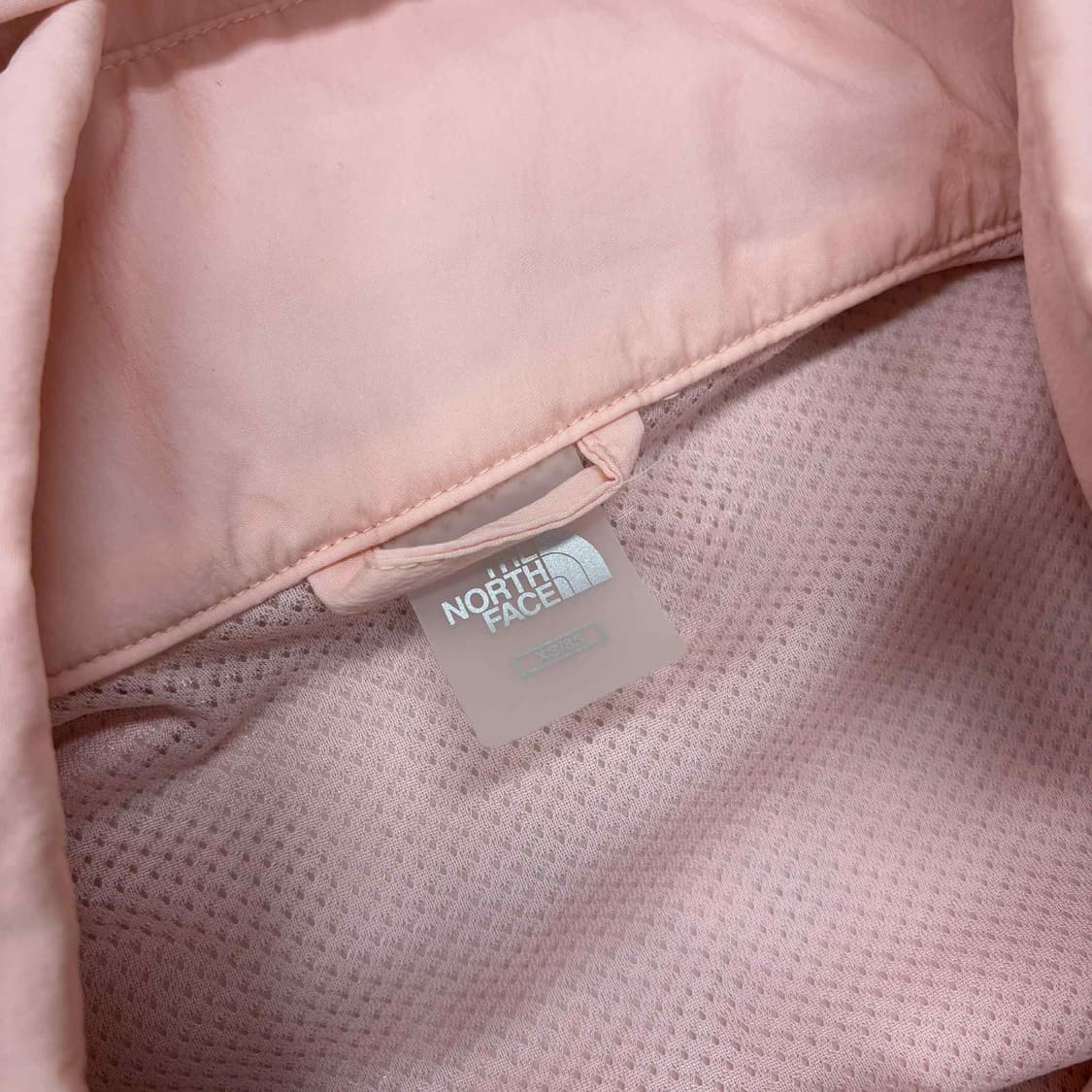 노스페이스 준신형 베이비핑크 윈드브레이커 자켓 바람막이 후드집업 희귀져지 상품이미지4