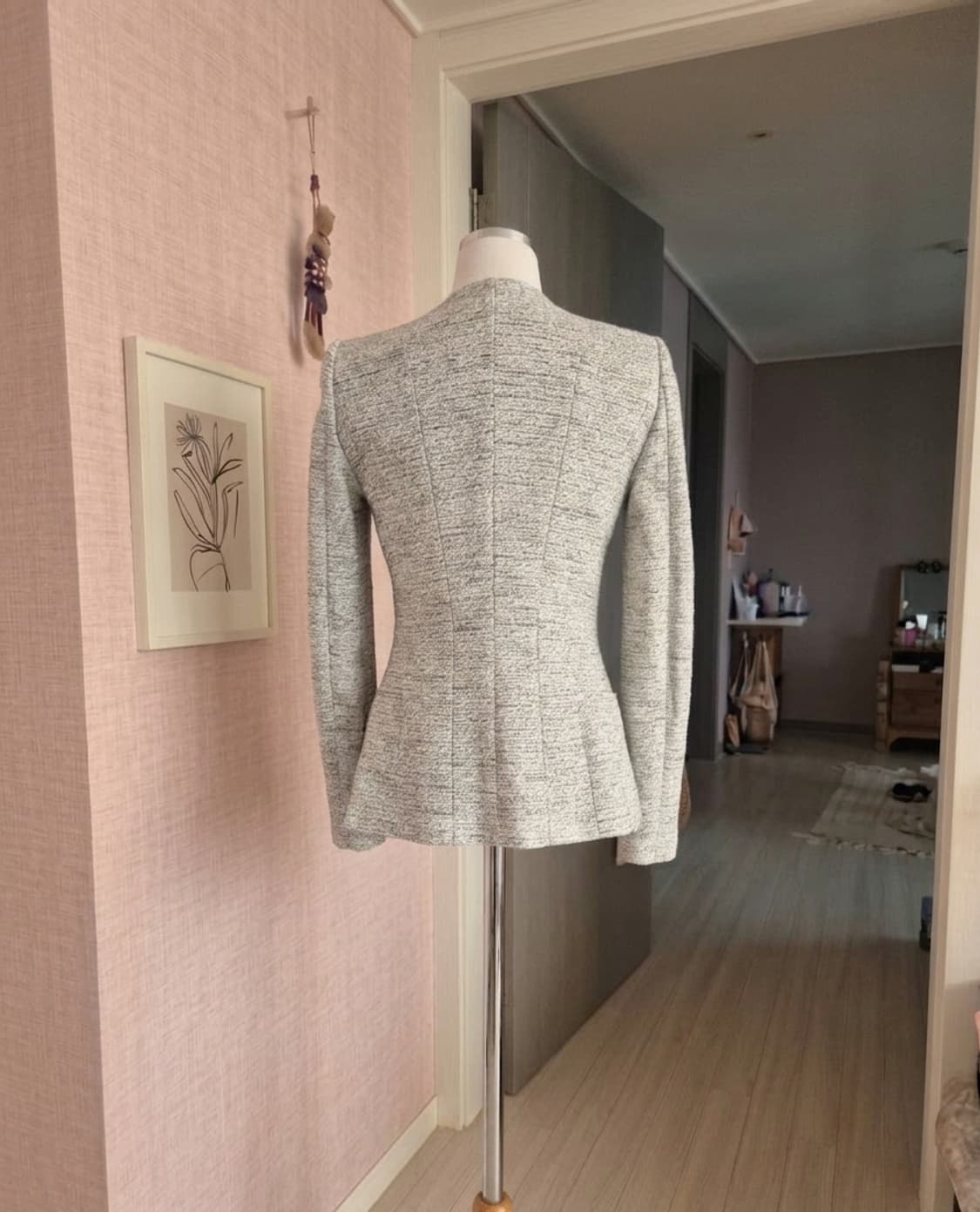 [Mojo.S.Phine] 모조에스핀 고급 트위드 노카라 재킷 (55사이 상품이미지2