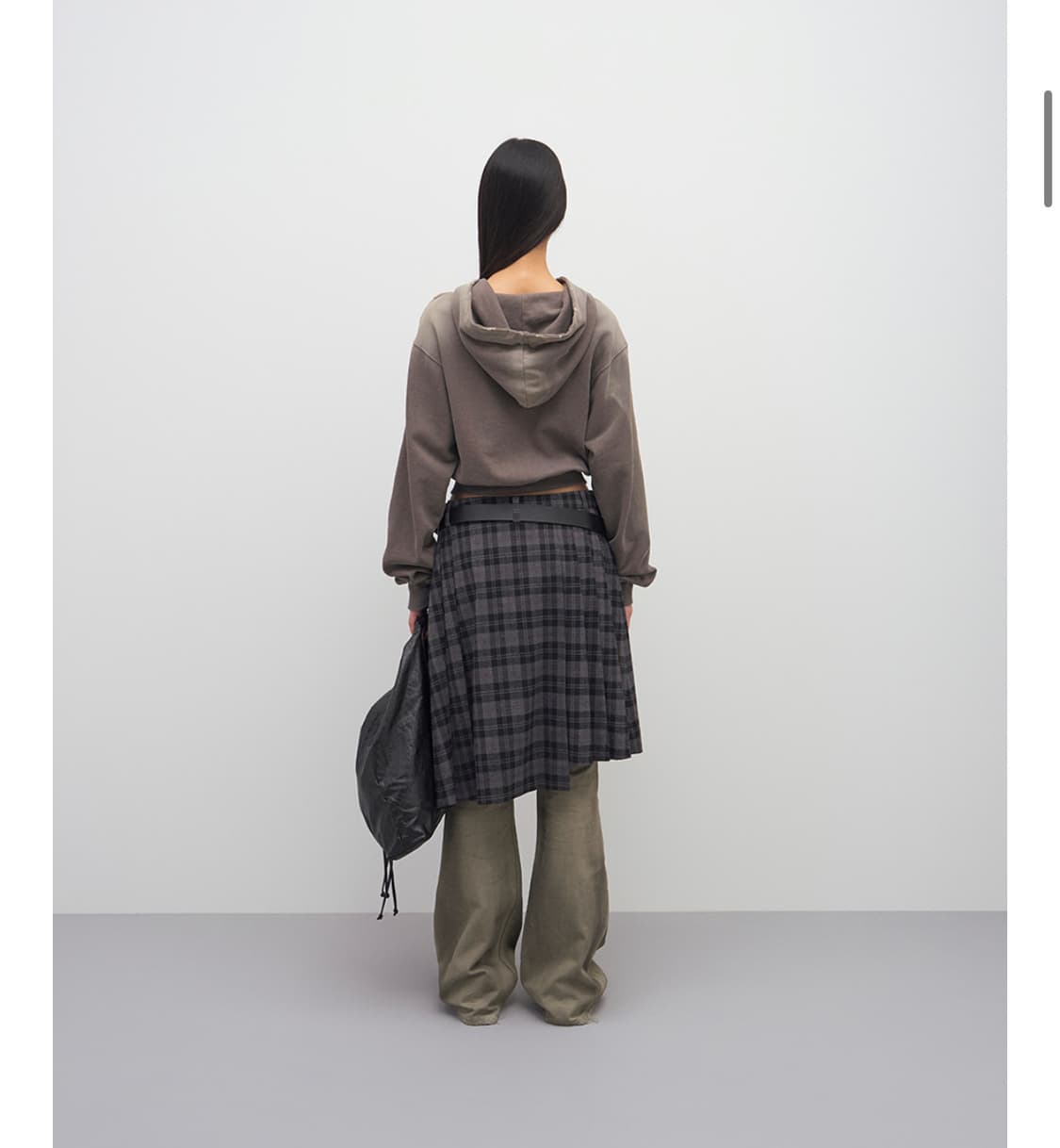 lcdc tm checked pleats midi skirt 상품이미지6