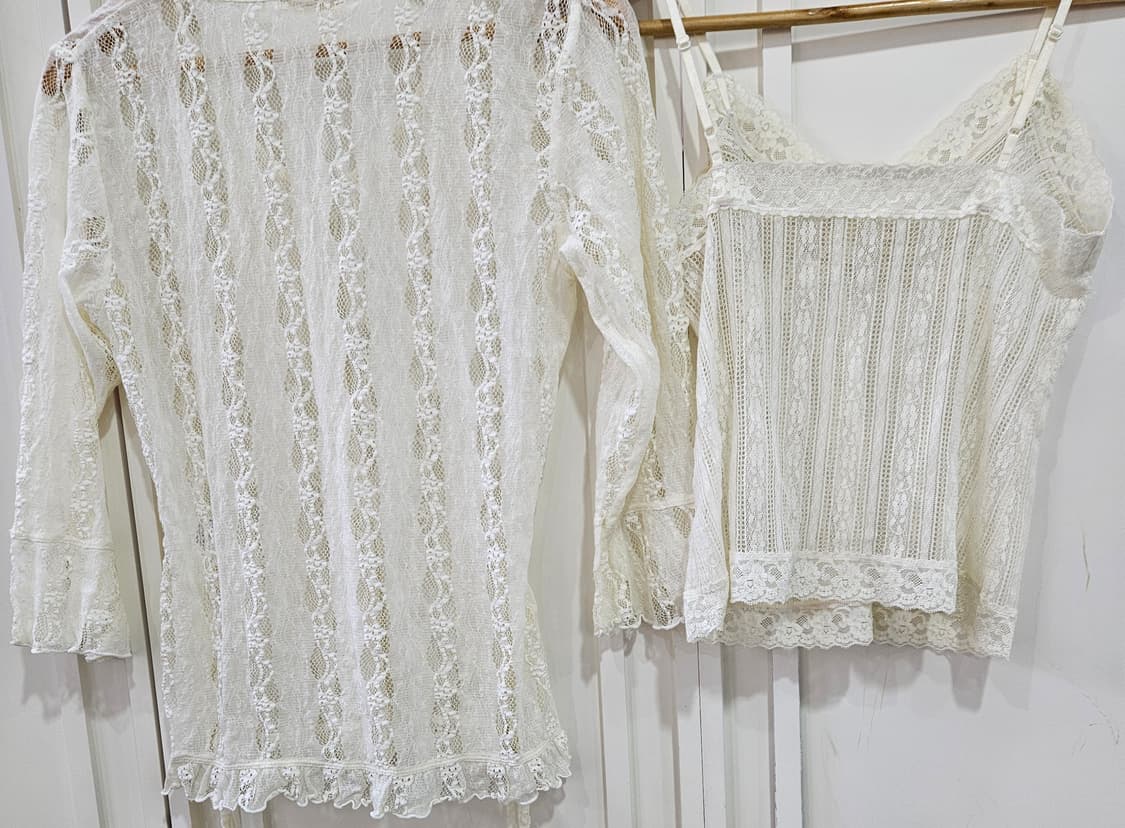 레이스 티+나시 세트 상품이미지5