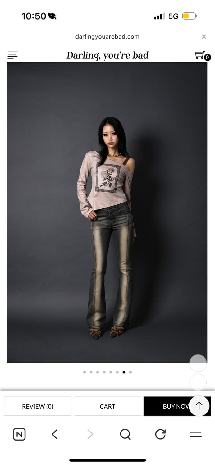 달링유어배드 ONE SHOULDER SUEDE TOP #BEIGE 상품이미지4