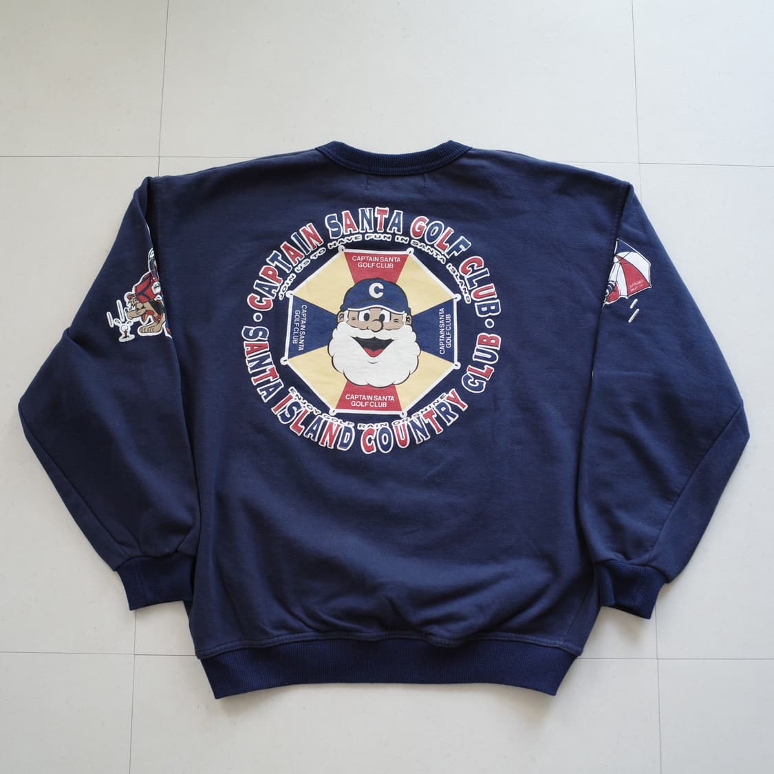 80s 캡틴산타 골프클럽 맨투맨 일본 생산제품 상품이미지7