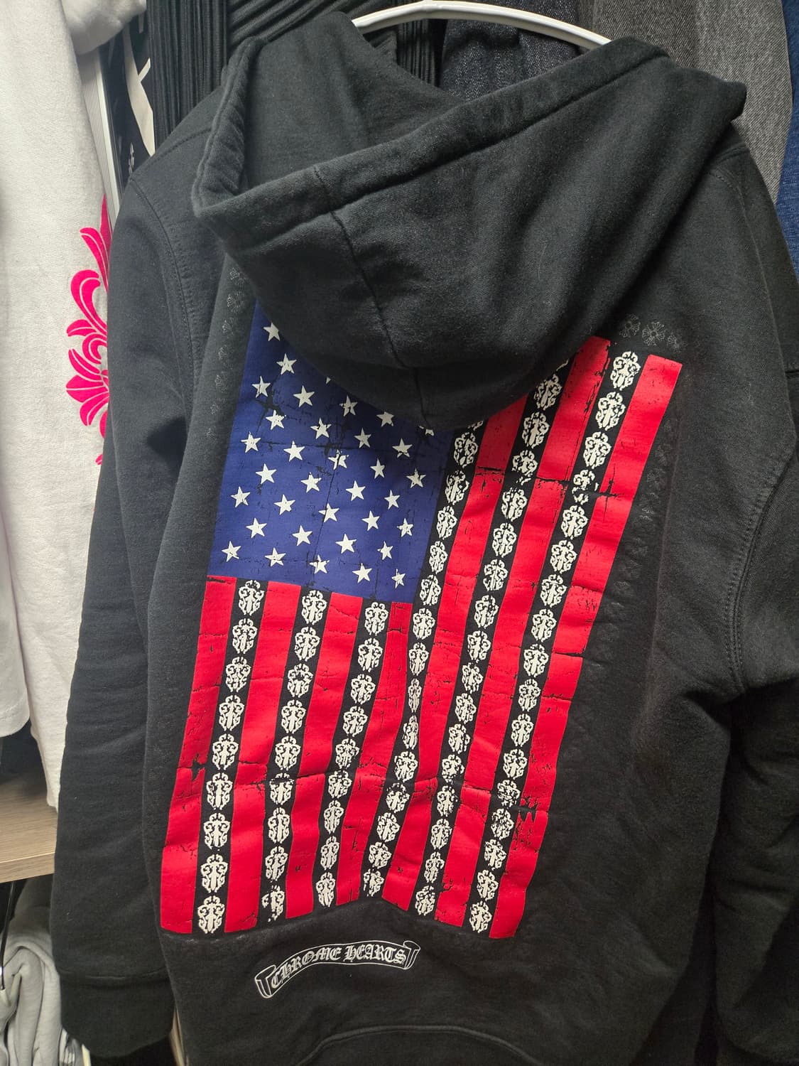 크롬하츠 성조기 후드집업 XXL 헤비웨이트 상품이미지3