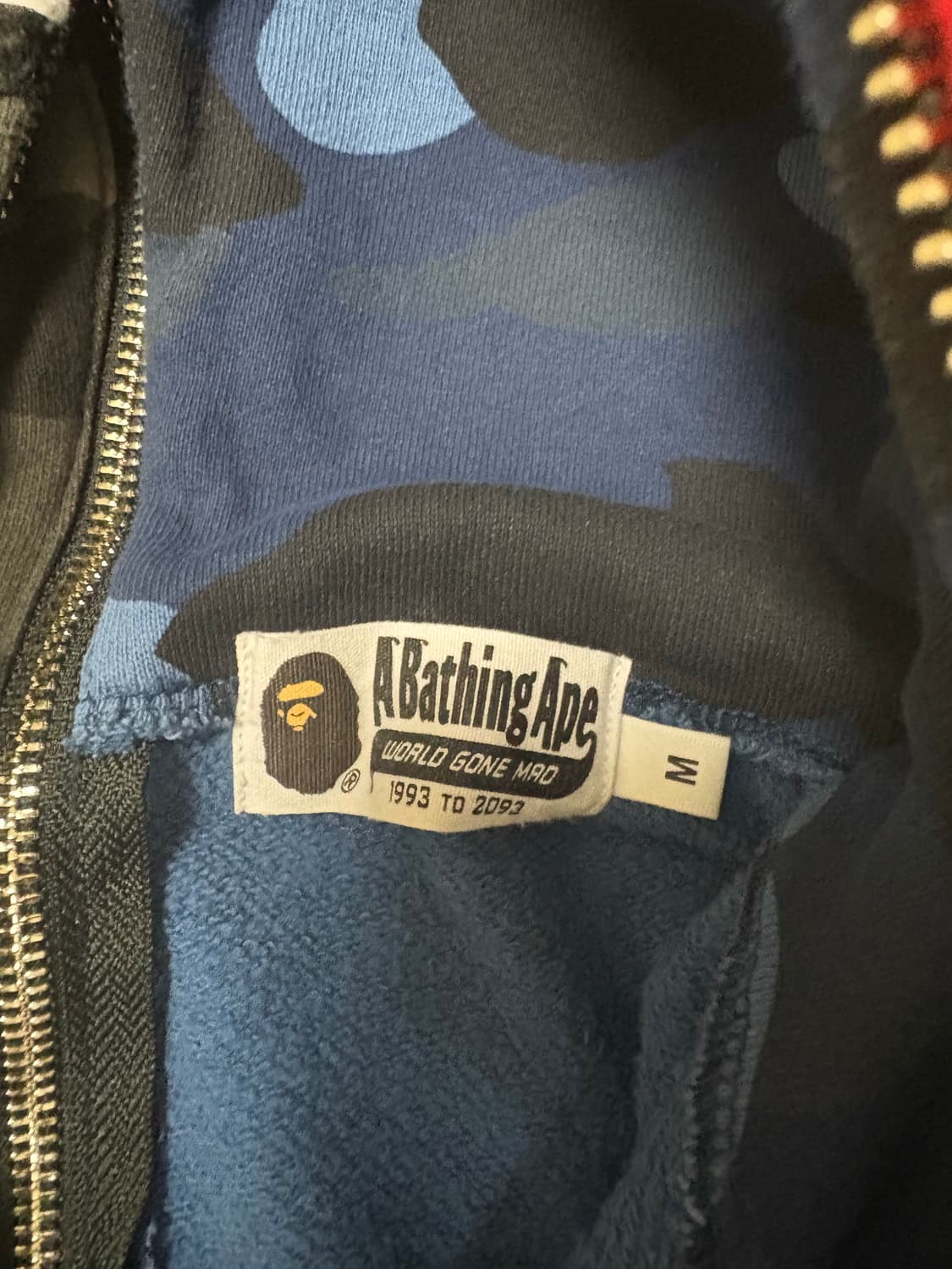 베이프 반반후드집업 상품이미지3