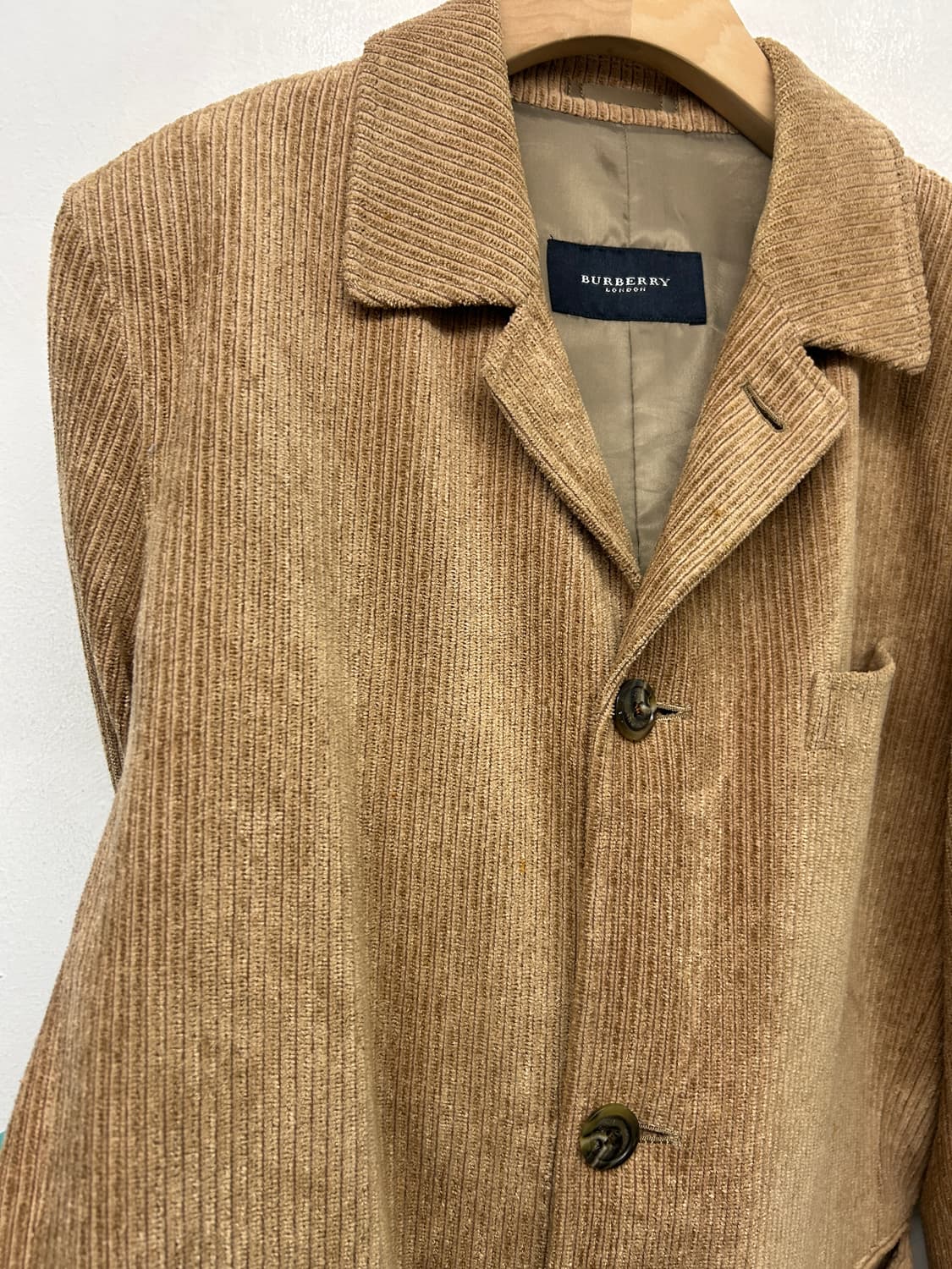 JPN 버버리 코듀로이 자켓 브라운 상품이미지5