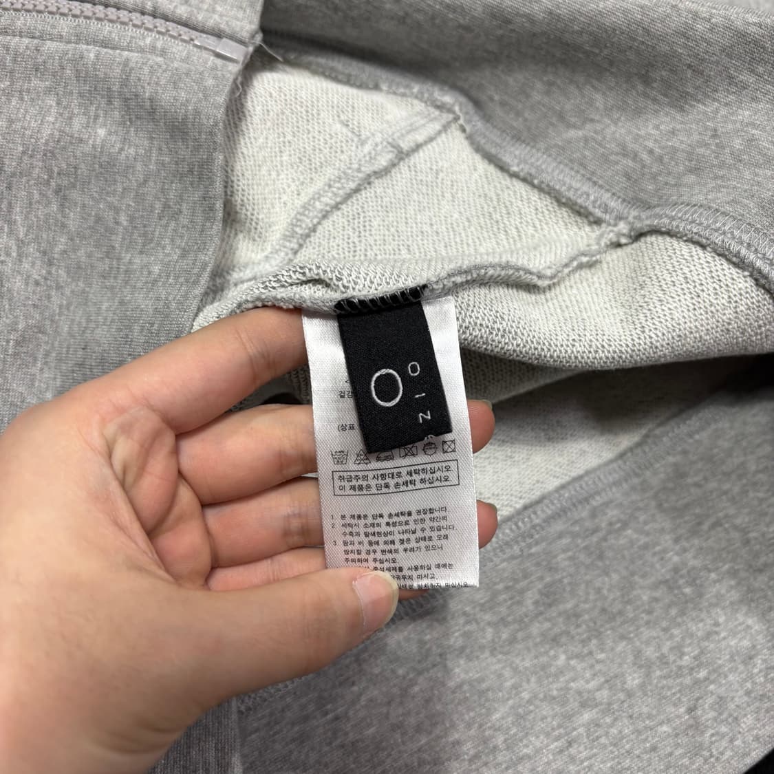 우먼 지오송지오 그레이 후드집업 상품이미지4