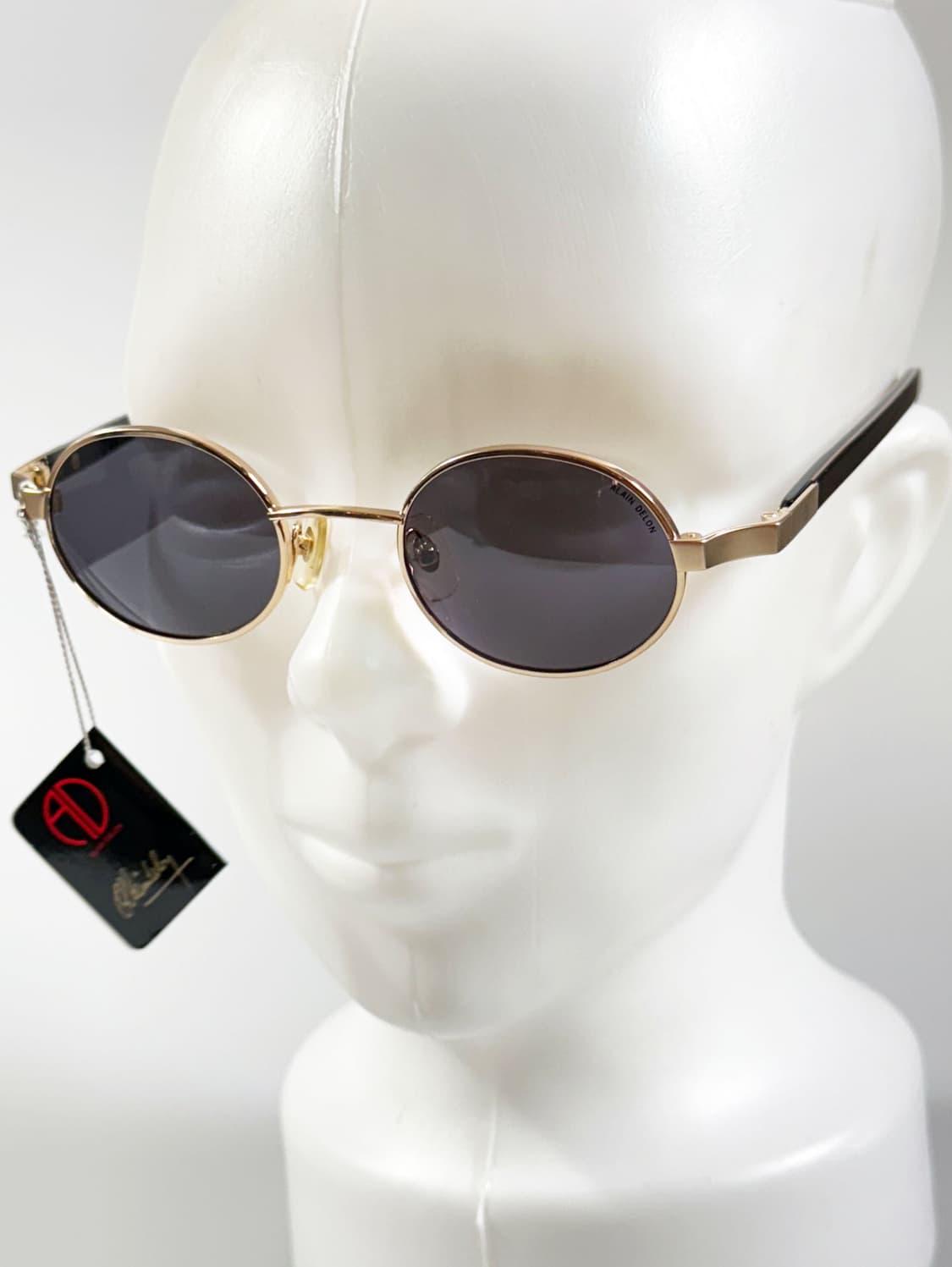 90s ALAIN DELON 알랭들롱 골드 오벌 프레임 빈티지 선글라스 상품이미지8