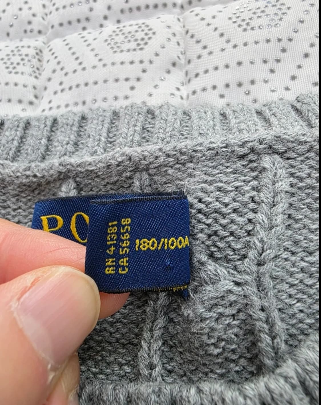 폴로 랄프로렌 케이블 니트 그레이 100 상품이미지6