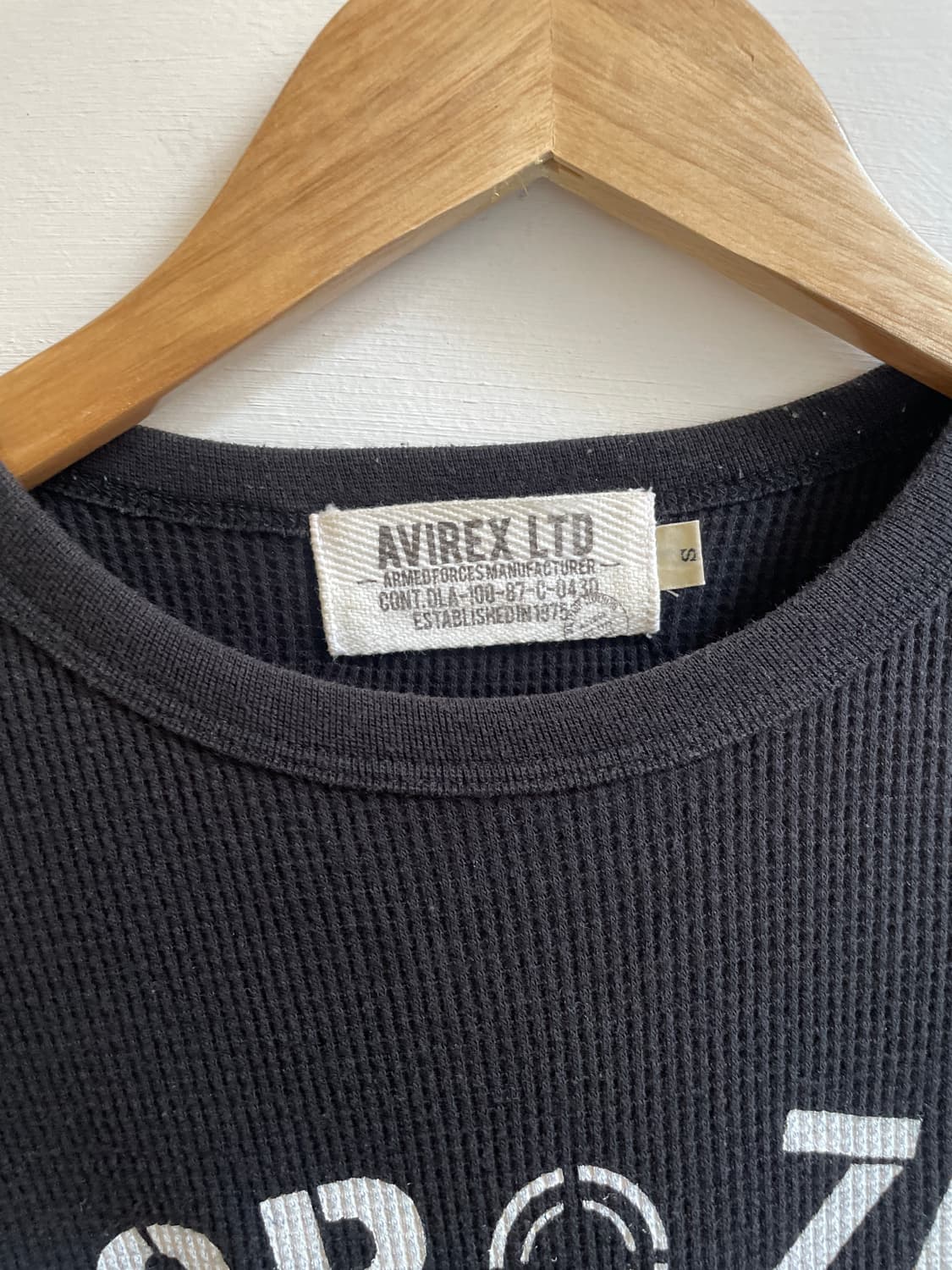 아비렉스 🪖U.S.ARMY 골지니트 티셔츠 상품이미지3