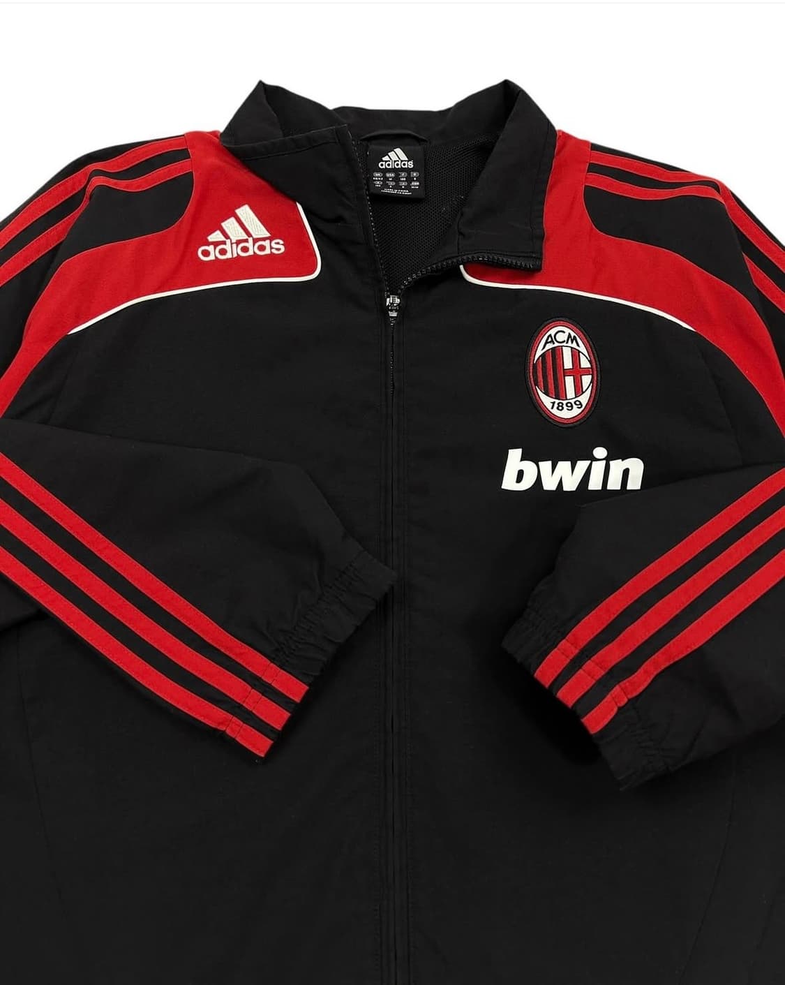 (L) 해외판 아디다스 08-09 AC밀란 삼선 시그니처 바람막이 상품이미지3