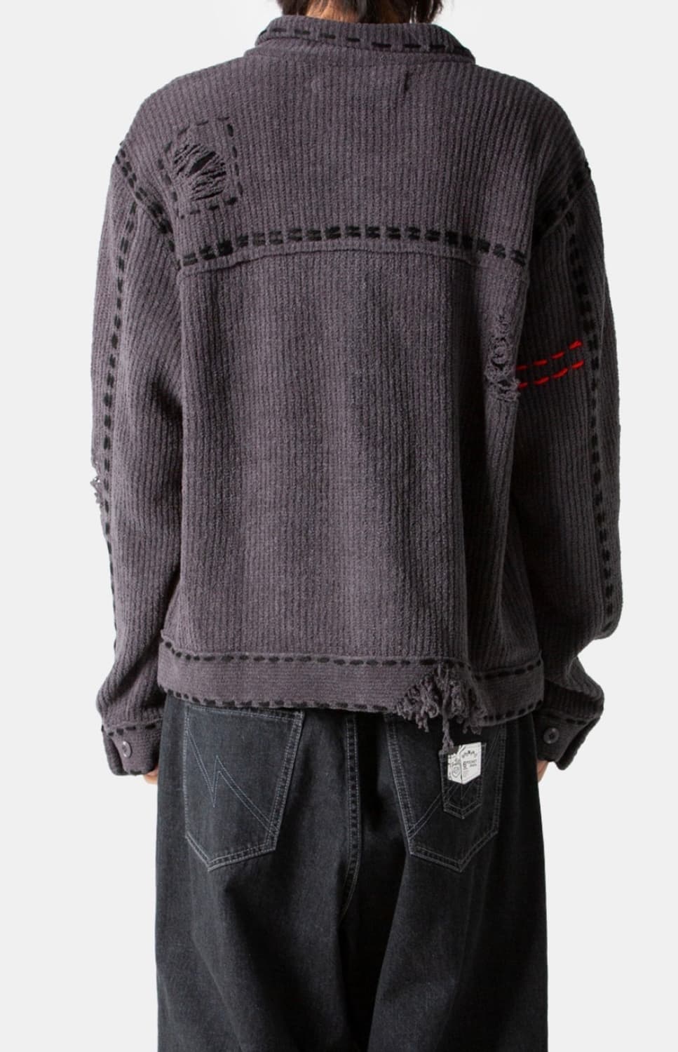 네이버후드 핑거린 phingerin 스티치 니트 가디건 100사이즈(M) 상품이미지4