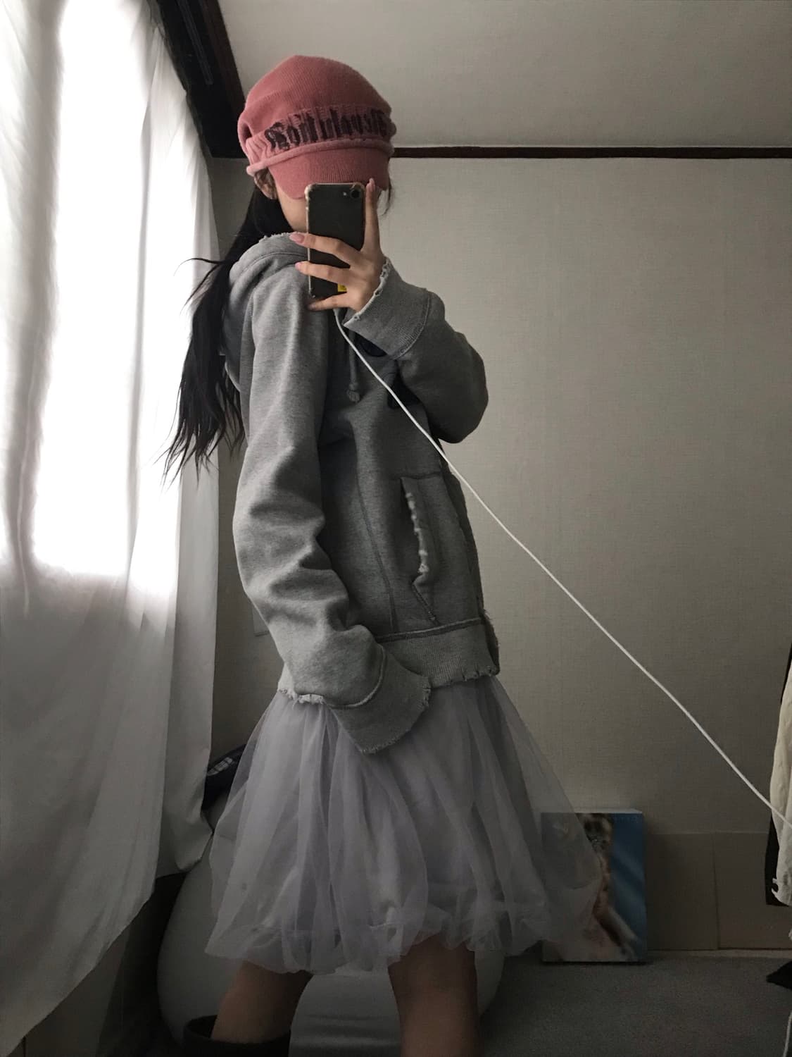 아베크롬비 그레이 빅로고 후드집업 상품이미지5