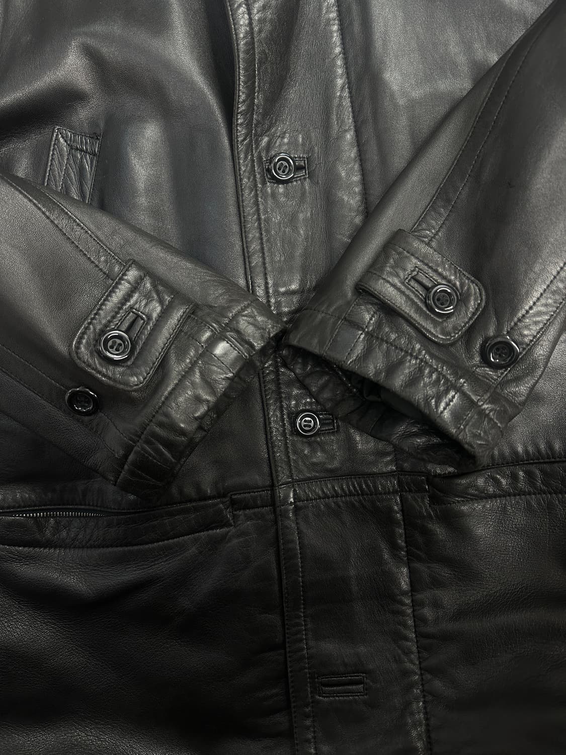 90s Allegri 램스킨 레더 자켓 L 상품이미지5