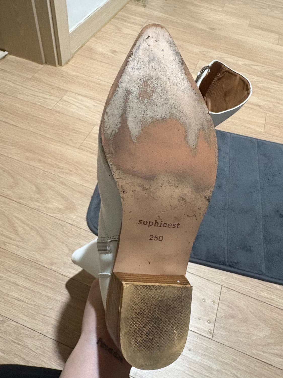 소피에 웨스턴 부츠 화이트 상품이미지7