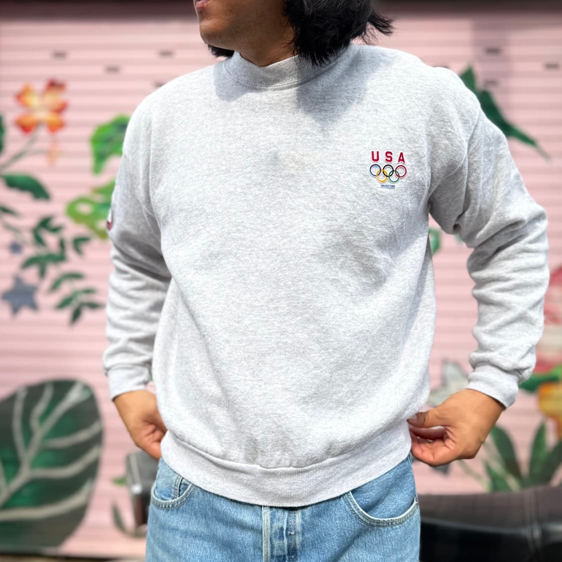 90‘s Hanes U.S.A 올림픽 심볼 스웻셔츠 L 상품이미지7