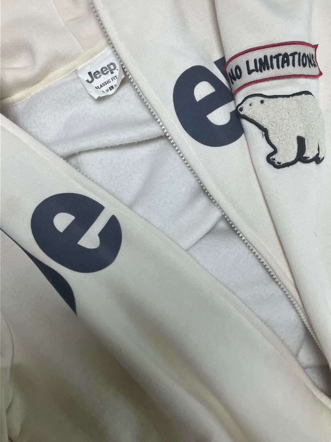 지프 폴라베어 와펜 후드집업  상품이미지2