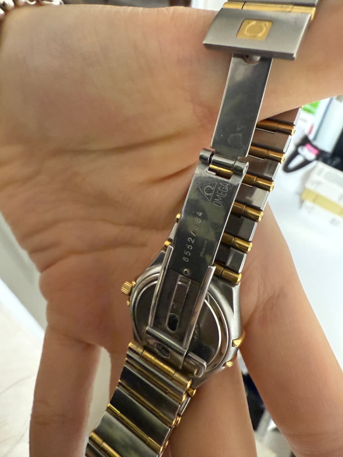 오메가 18k 컨스텔레이션 콤비 여성 시계 상품이미지4