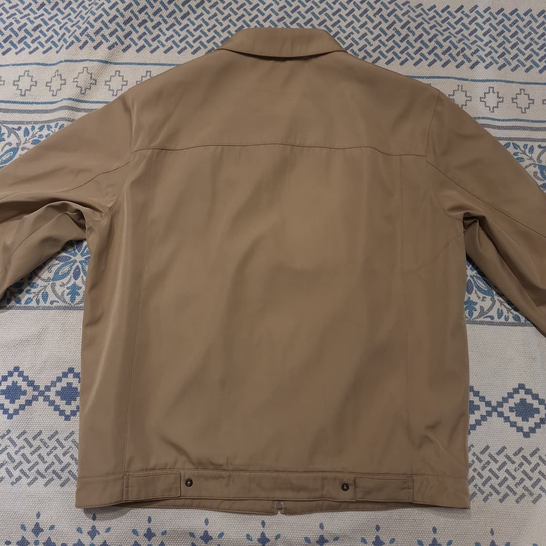 DAKS 닥스 브라운 카키 자수로고 아메카지 카라넥 캐주얼자켓 L 상품이미지10