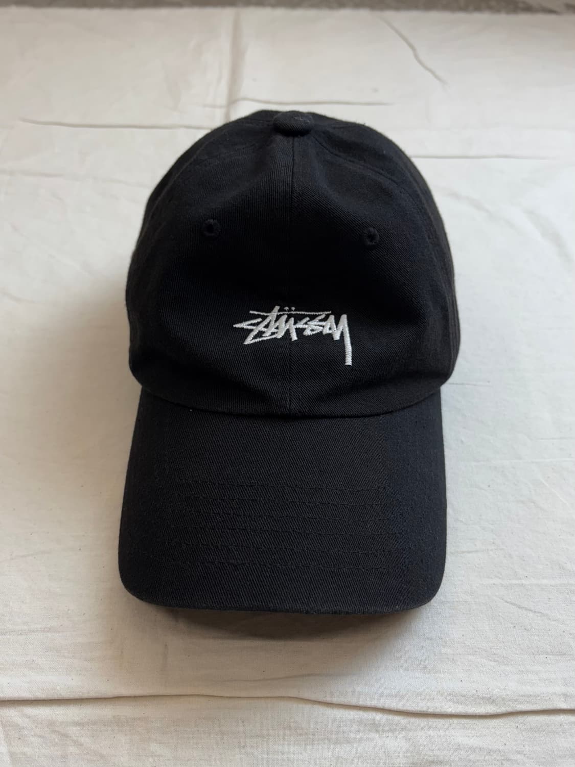 Stussy 스투시 JPN 자수 로고 볼캡 블랙 상품이미지3