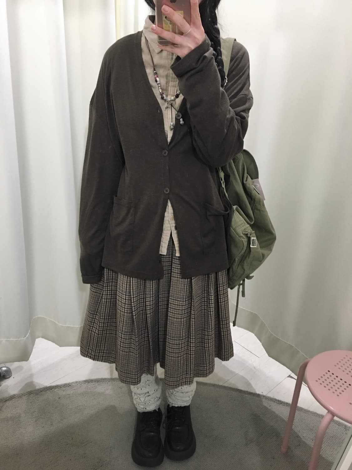 brown cardigan 상품이미지1