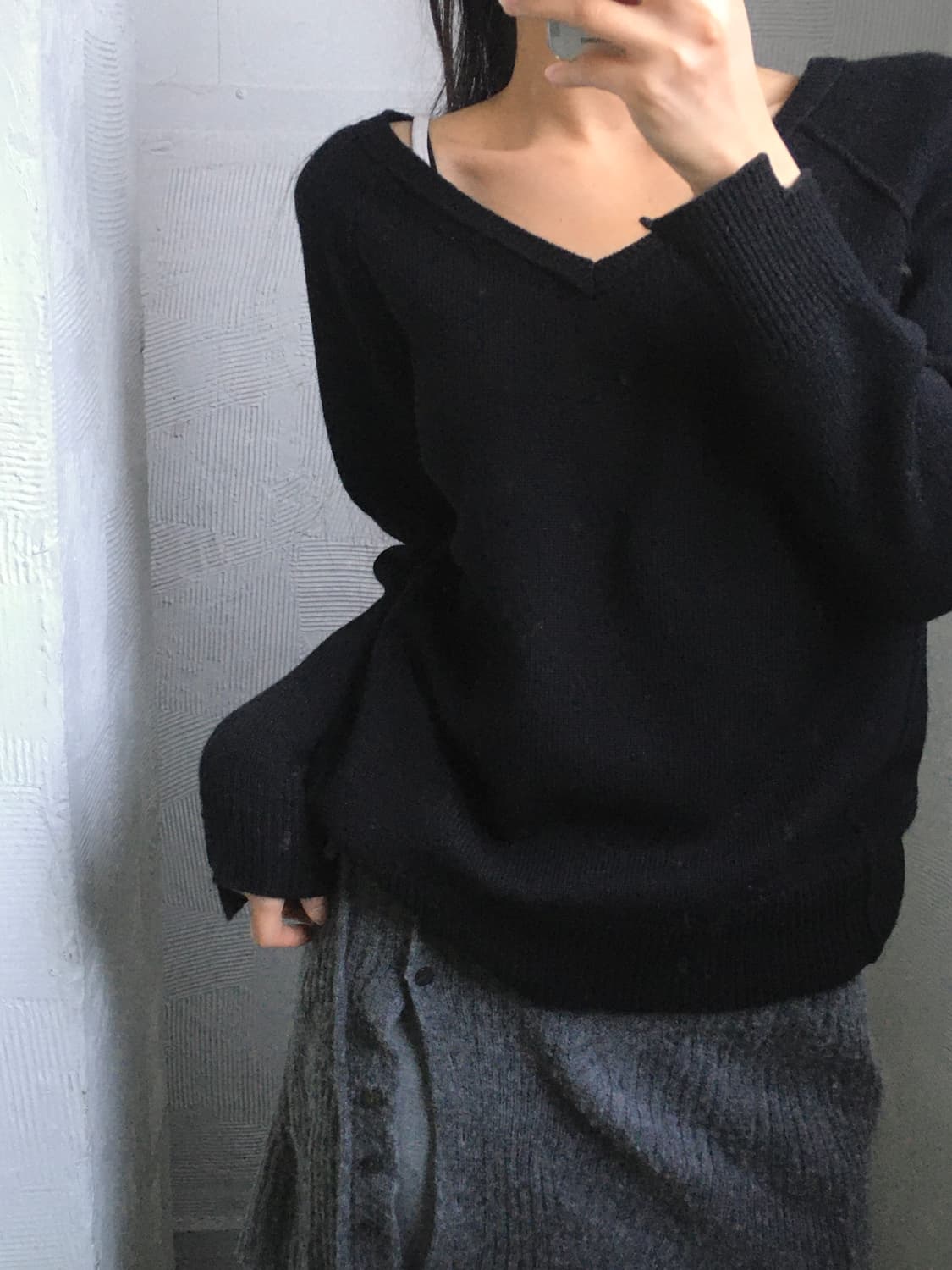 Helmut Lang 헬무트랭 캐시미어 브이넥 니트 상품이미지3