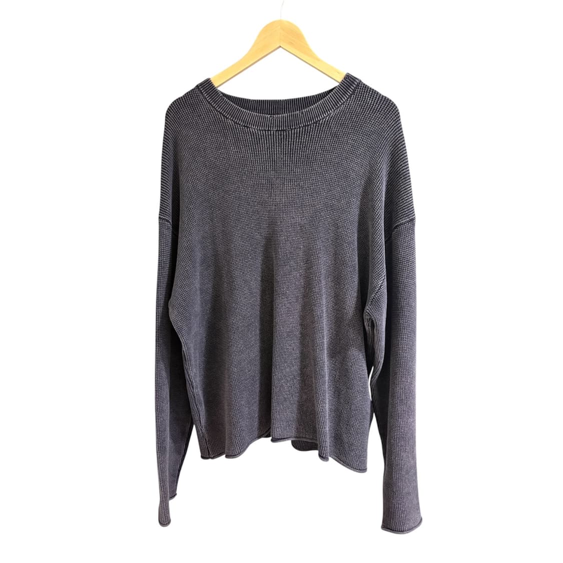 컷팅 와플 써멀 크루넥 상품이미지1