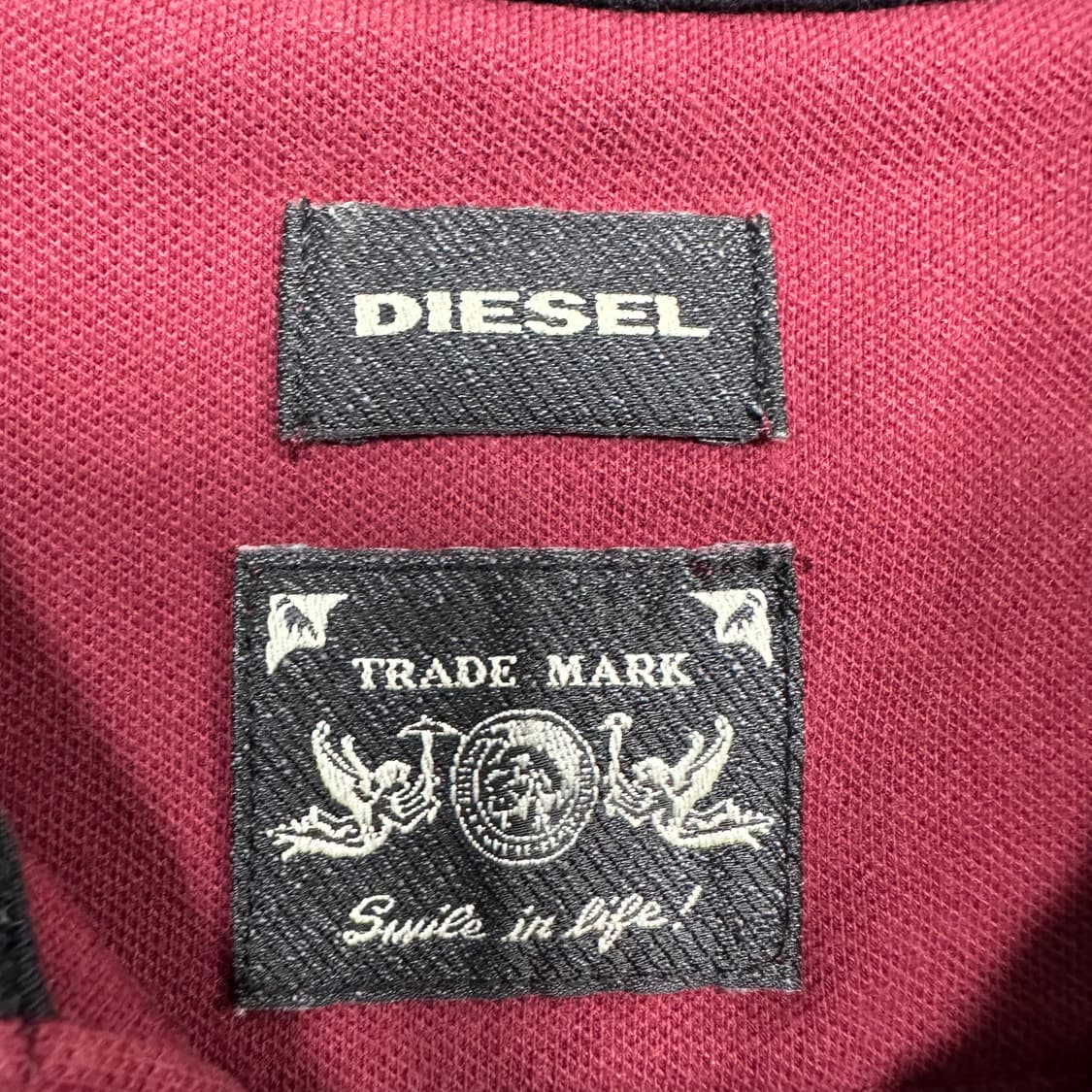 ✨ (바배) 디젤 버건디 PK 카라 반팔티  상품이미지3