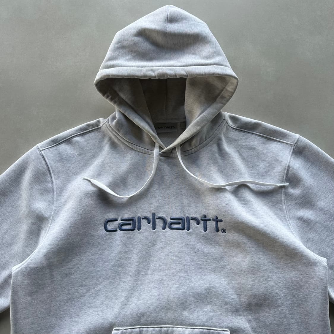 [L]칼하트 WIP 그레이 기모 스웻 후드 상품이미지6