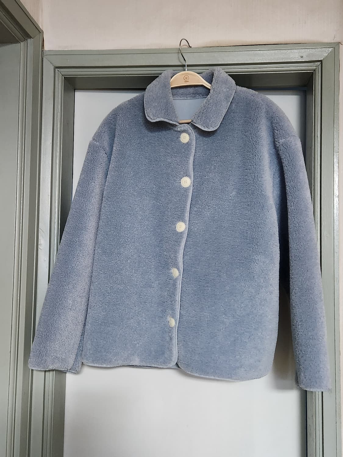 멜라운지 베티 무스탕 양털 하프코트 덤블자켓 상품이미지6