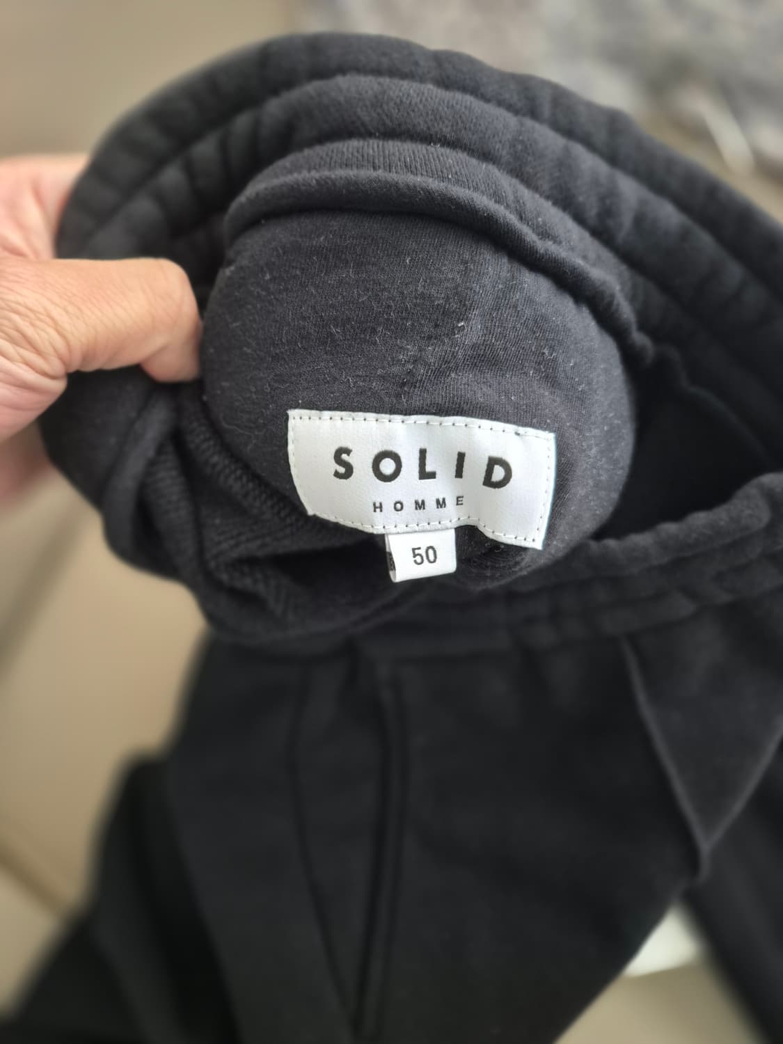 솔리드 옴므 블랙 조거 팬츠 상품이미지4