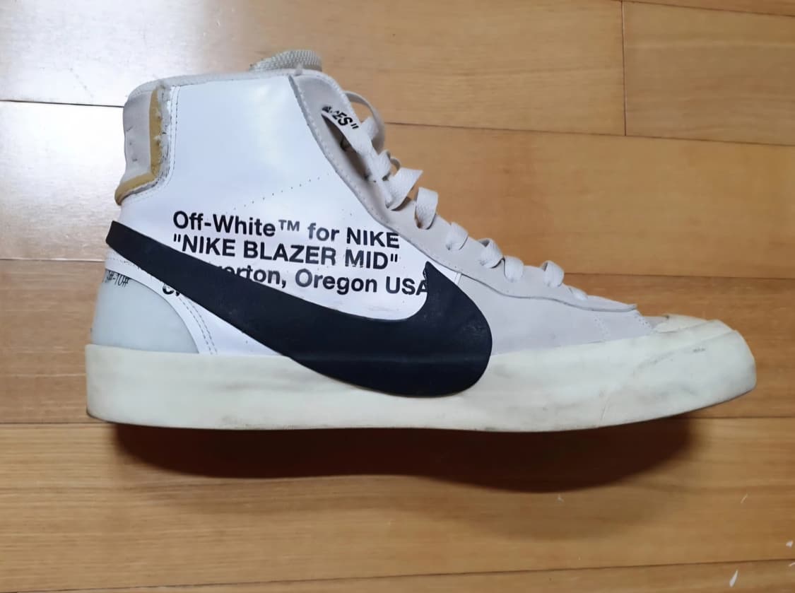 나이키 오프화이트 블레이저 미드 정품 270mm (황금 사이즈) 상품이미지2