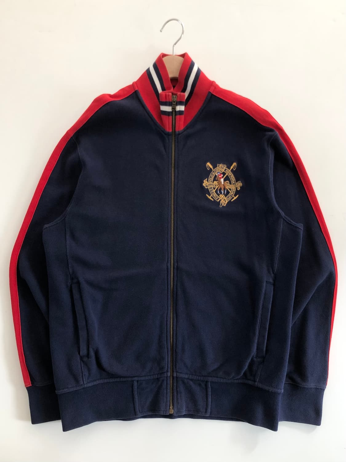 Polo 폴로 랄프로렌 사이드라인 크레스트로고 코튼 집업 상품이미지4