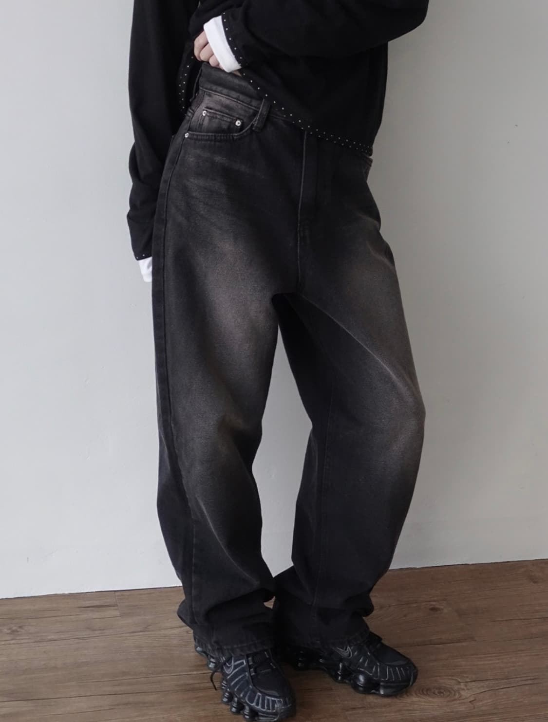 페스토 데님 와이드 팬츠 상품이미지1